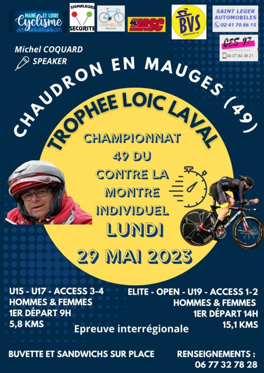 Trophée Loic Laval Championnat Contre la montre 29 mai 2023