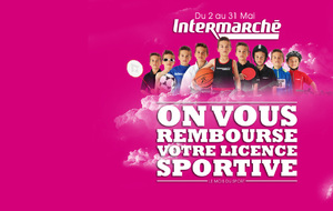 Intermarché vous rembourse votre licence