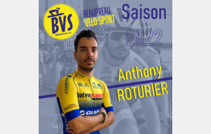 Présentation des nouveaux coureurs 2022 : Bienvenue Anthony Roturier