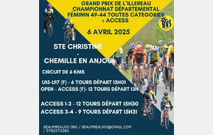 Sainte Christine 6 Avril 2025 Championnats Femmes et course access
