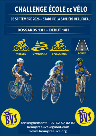 Ecole de Vélo Challenge 2026 5 septembre