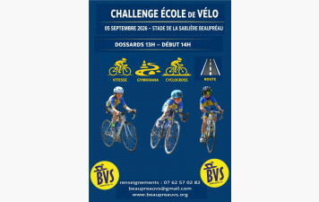 Ecole de Vélo Challenge 2026 5 septembre