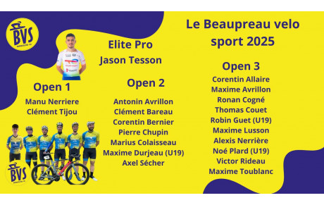 Les coureurs opens 2025