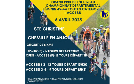 Sainte Christine 6 Avril 2025 Championnats Femmes et course access