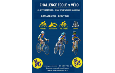 Ecole de Vélo Challenge 2026 5 septembre